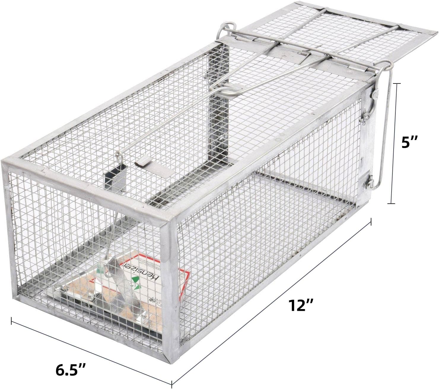 Kensizer Humane Rat Trap, Small Mouse Traps 10.5" L x 5.5" W x 4.5" H | Chipmunk Rodent Trap, Indoor and Outdoor, Mouse Voles Hamsters, Live Cage Catch and Release, 1-Pack