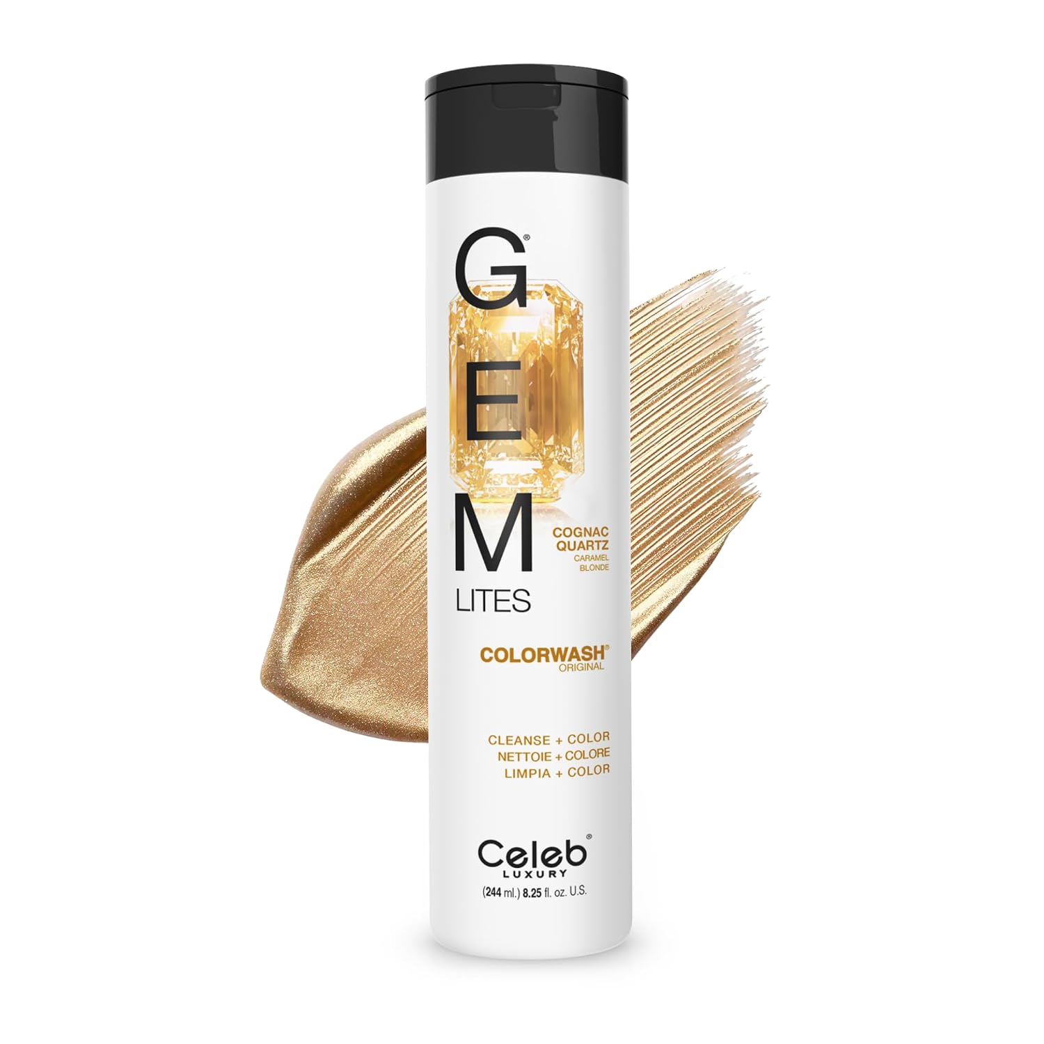 Celeb Luxury Colorwash Color Depositing Shampoo - Color Refresher, Vegan Hair Dye, Bondfix Bond Rebuilder, Viral and Gem Lites