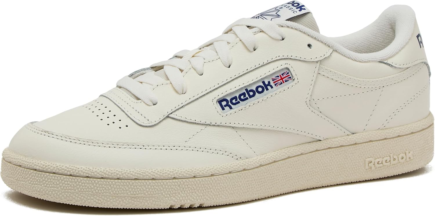 Reebok Club C 85 Mens Tennis Shoes, Casual Fashion White Sneakers for Men