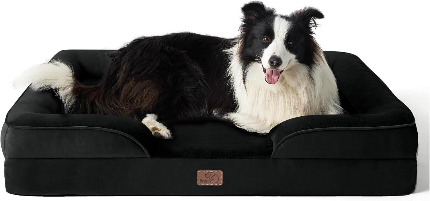 Bedsure Orthopedic Dog Beds Large Sized Dog with Removable Washable Cover