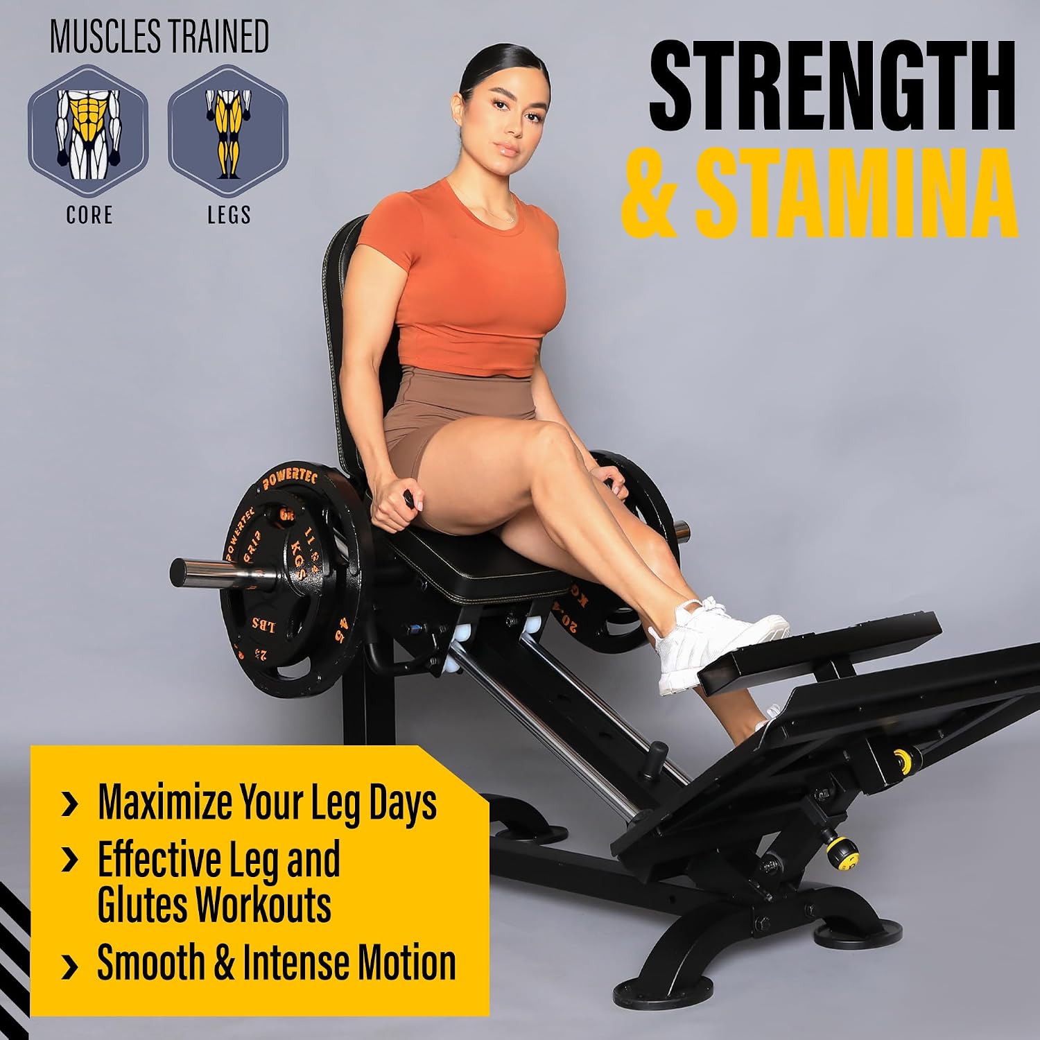 Powertec Fitness Leg Sled - Leg Press Machine, 700 LB Capacity