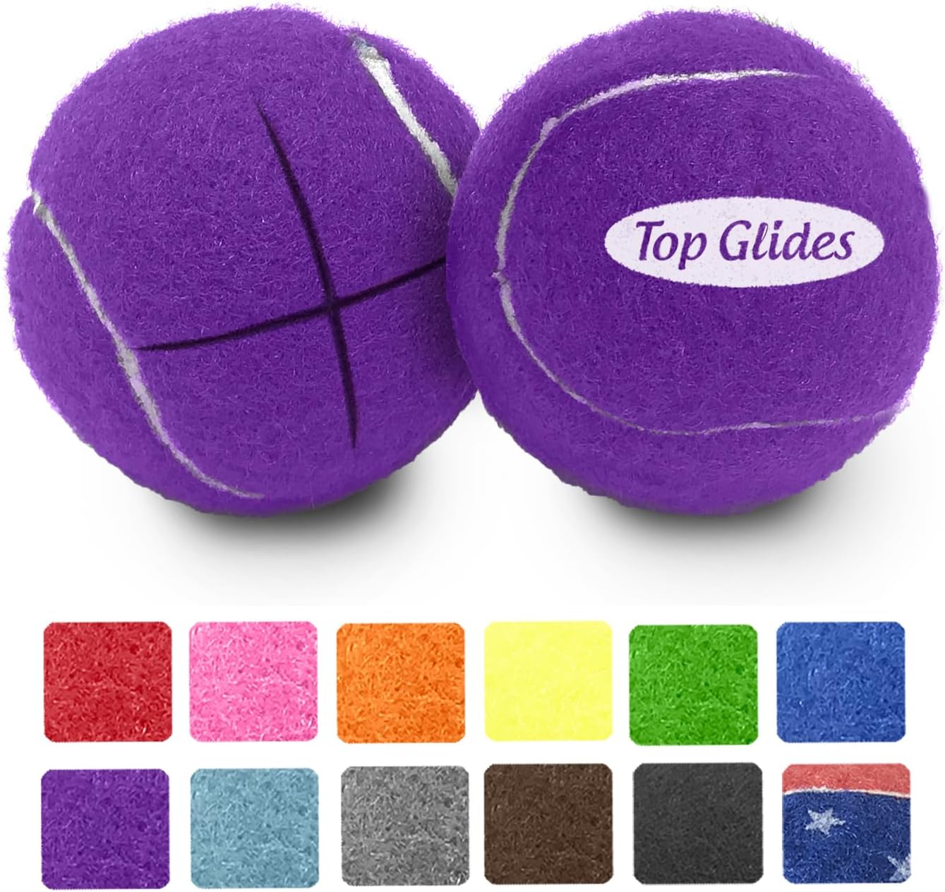 AMP Top Glides Precut Walker Tennis Ball Glides (Gray)
