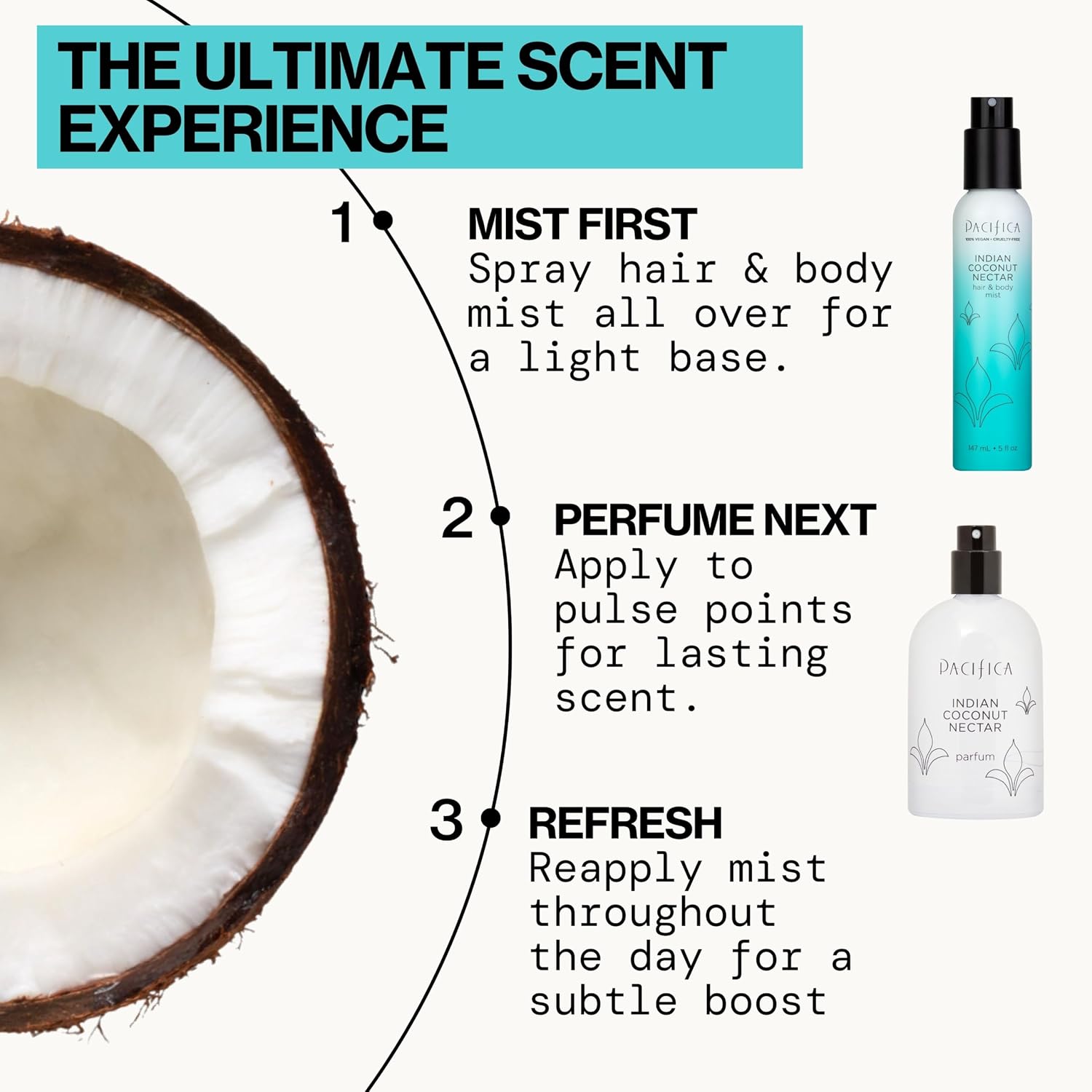 Pacifica Island Vanilla Hair Mist Perfume and Full Body Spray for Women - Fragrance Spray for A Mood-Lifting Experience, Paraben-Free, Clean Beauty No Alcohol, Vegan & Cruelty-Free, 6 oz oz