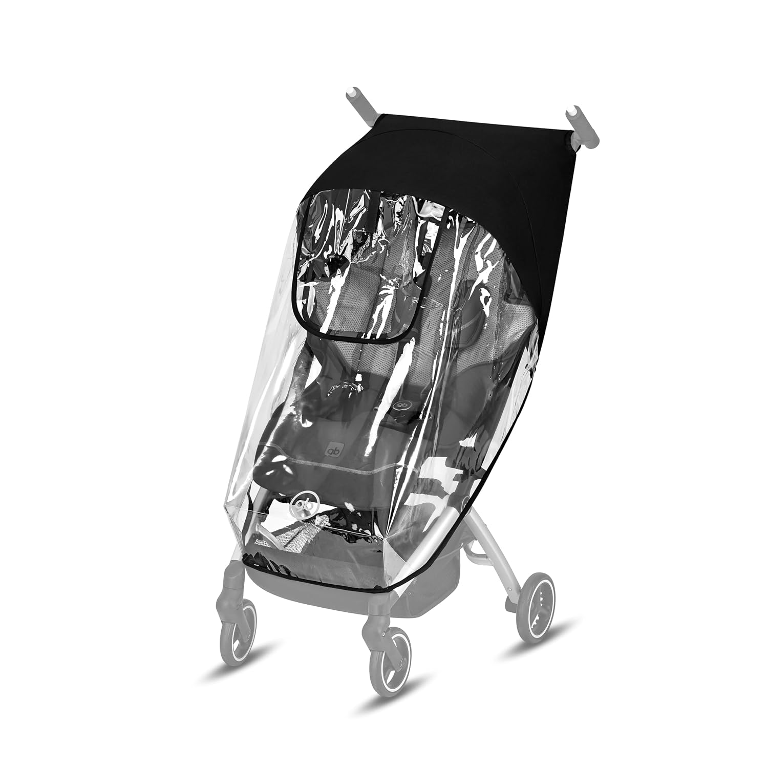 gb Pockit+ All-Terrain, Ultra Compact Lightweight Travel Stroller with Canopy and Reclining Seat in Velvet Black