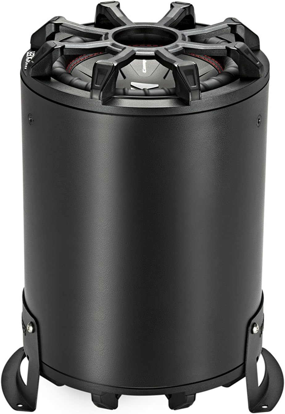 KICKER 46CWTB102 TB10 10-inch Loaded Weather-Proof Subwoofer Enclosure w/Passive Radiator - 2-Ohm, 400 Watt