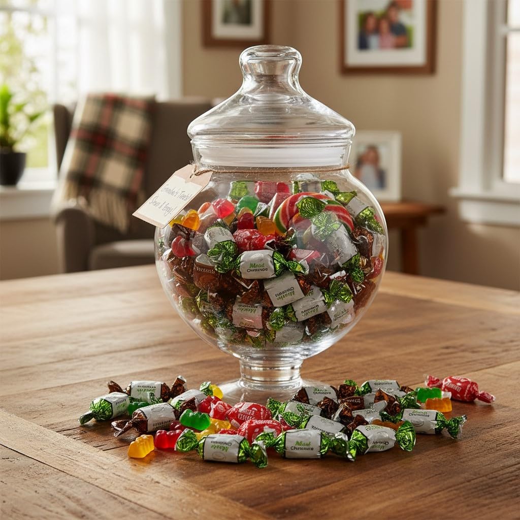 SweetGourmet Premium Chocolate Filled Mints, Arcor Hard Candy, 2 Pound | After-Dinner Treat, ~80 Pieces per Pound, Candy Buffet Ready, Assorted Wrappers, Resealable Bag