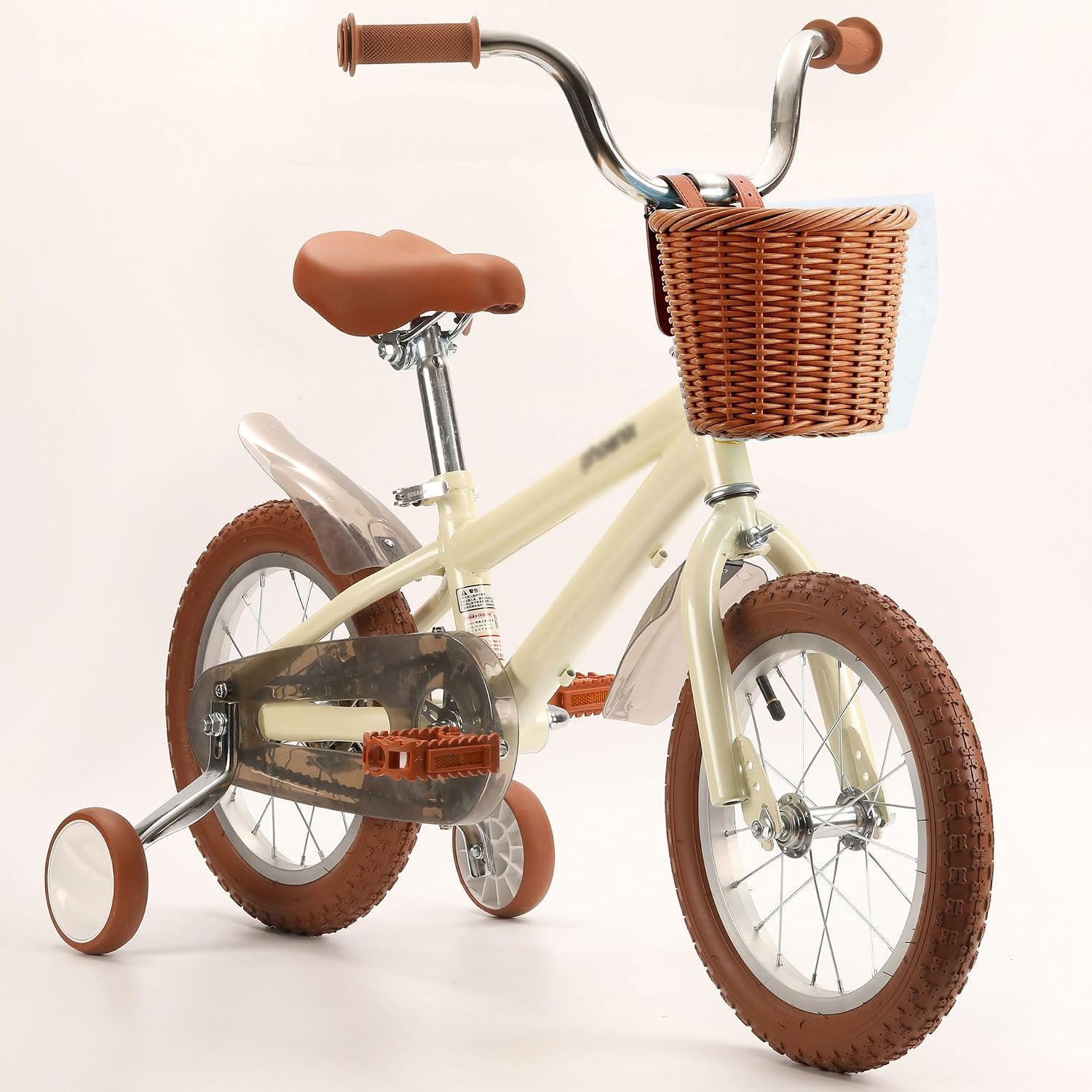 Kids Bike Basket Wicker Woven Front Bicycle Basket for Boys Girls Mini Handlebar Basket for Kids Bike or Scooter