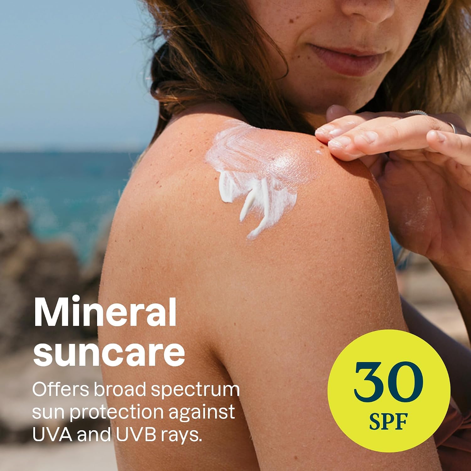 ATTITUDE Mineral Sunscreen for Sensitive Skin, EWG Verified, Broad Spectrum UVA/UVB, Dermatologically Tested, Plant and Mineral-Based Formula, Vegan