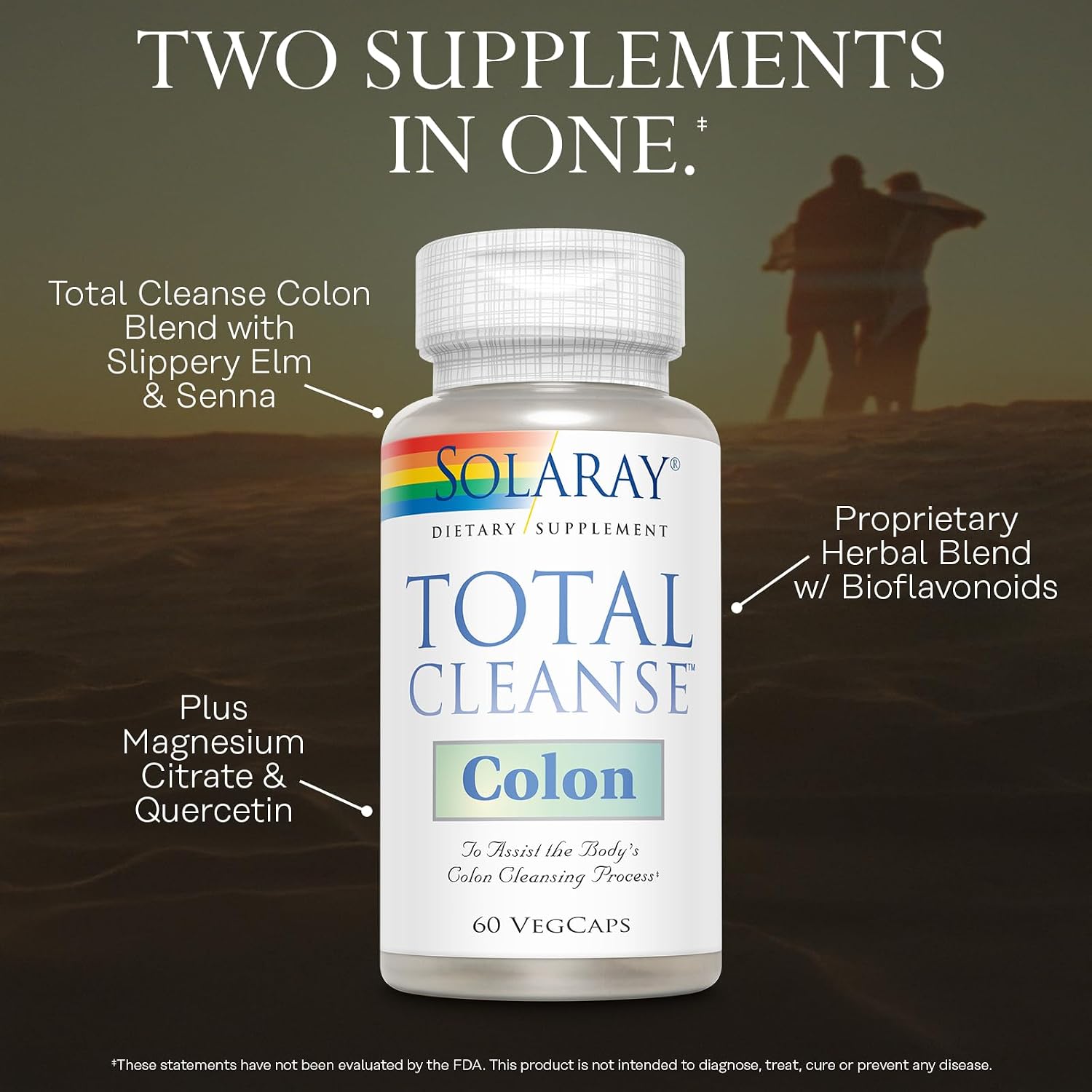 Solaray - Total Cleanse Colon, 60 capsules