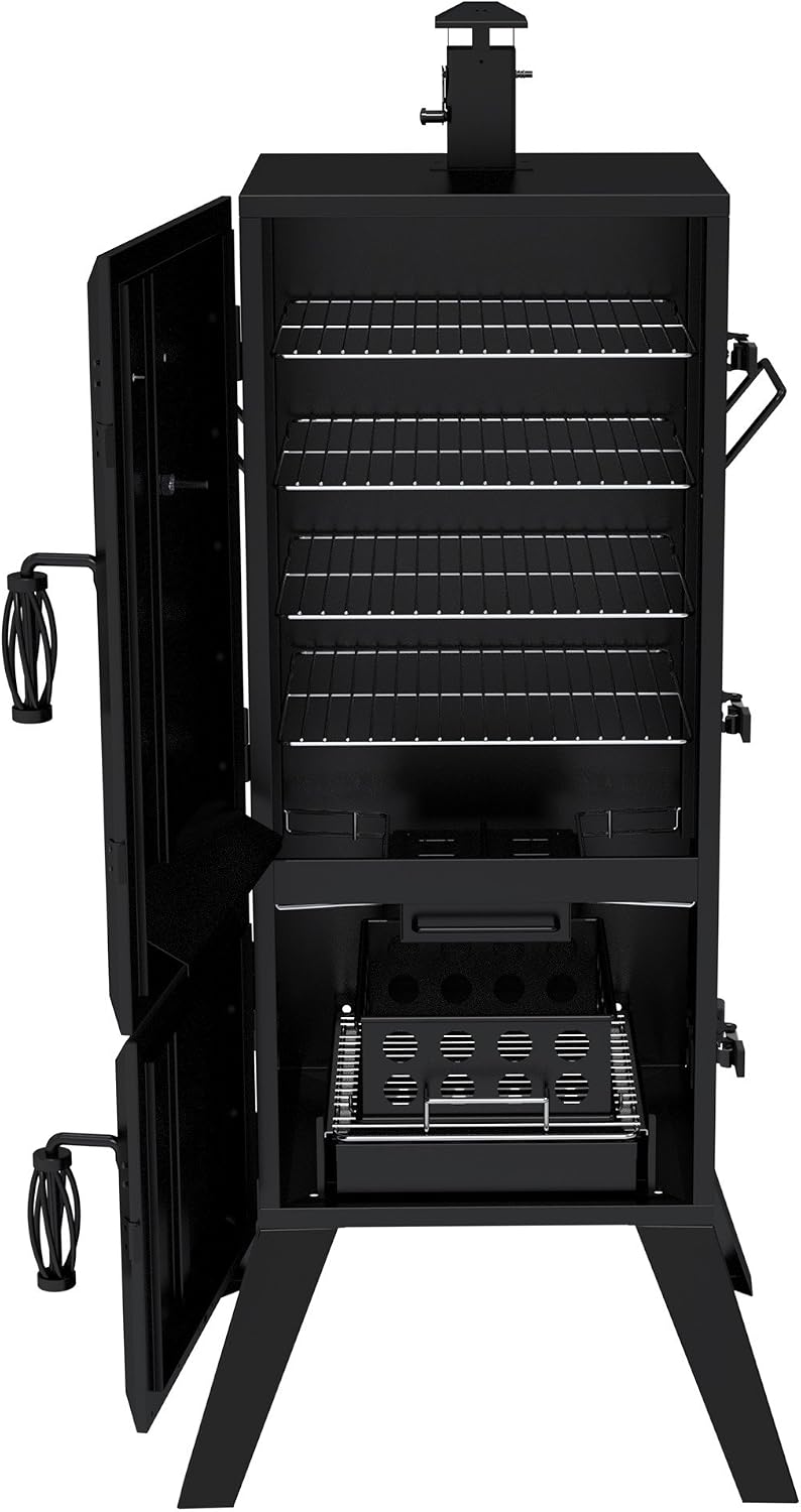 Dyna-Glo DGY784BDP 36" Vertical LP Gas Smoker, Black powder coat