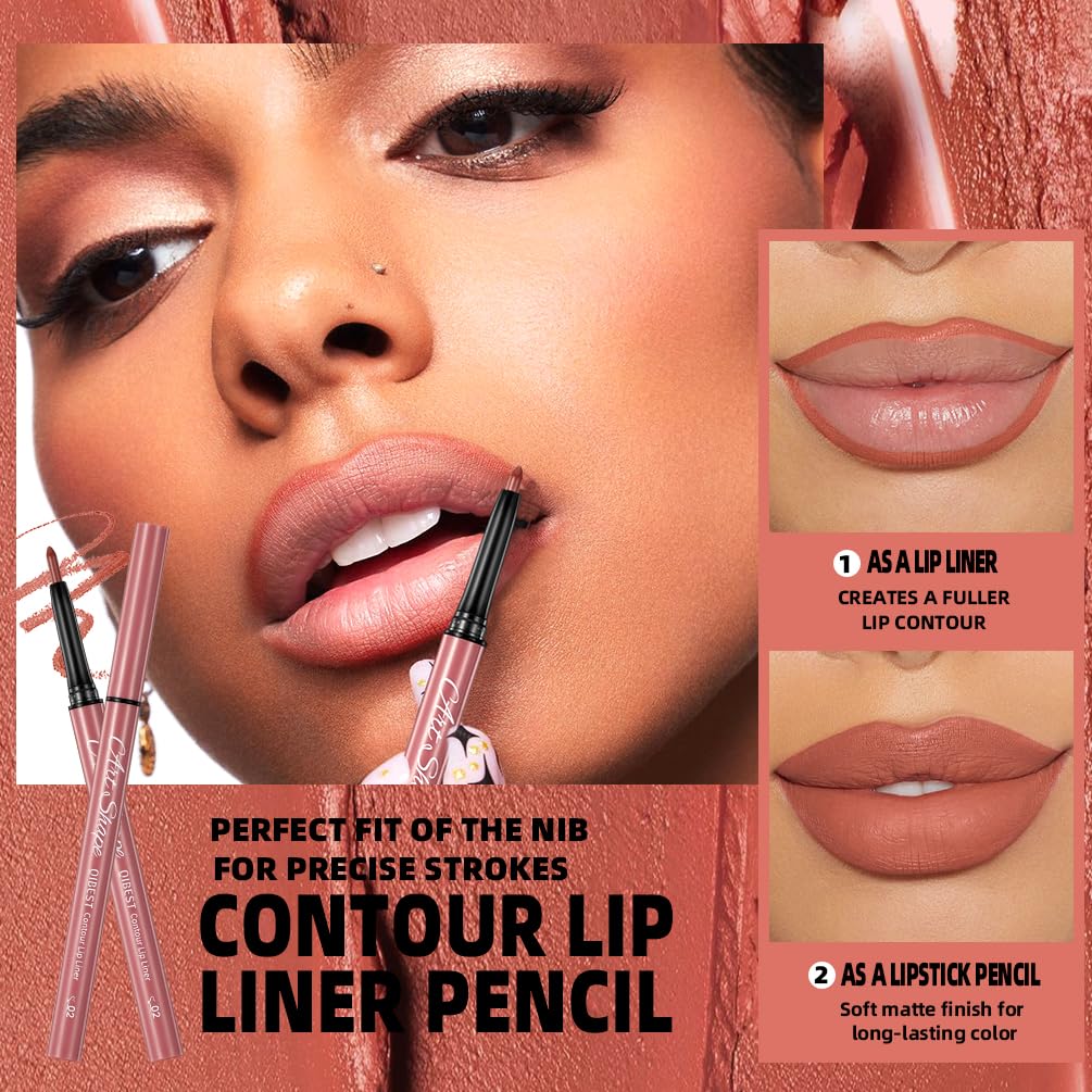 QiBest 7Pcs Matte Liquid Lipstick + 1Pcs Lip Plumper Makeup Set Kit, Pigmented Long Lasting Lip Gloss Set