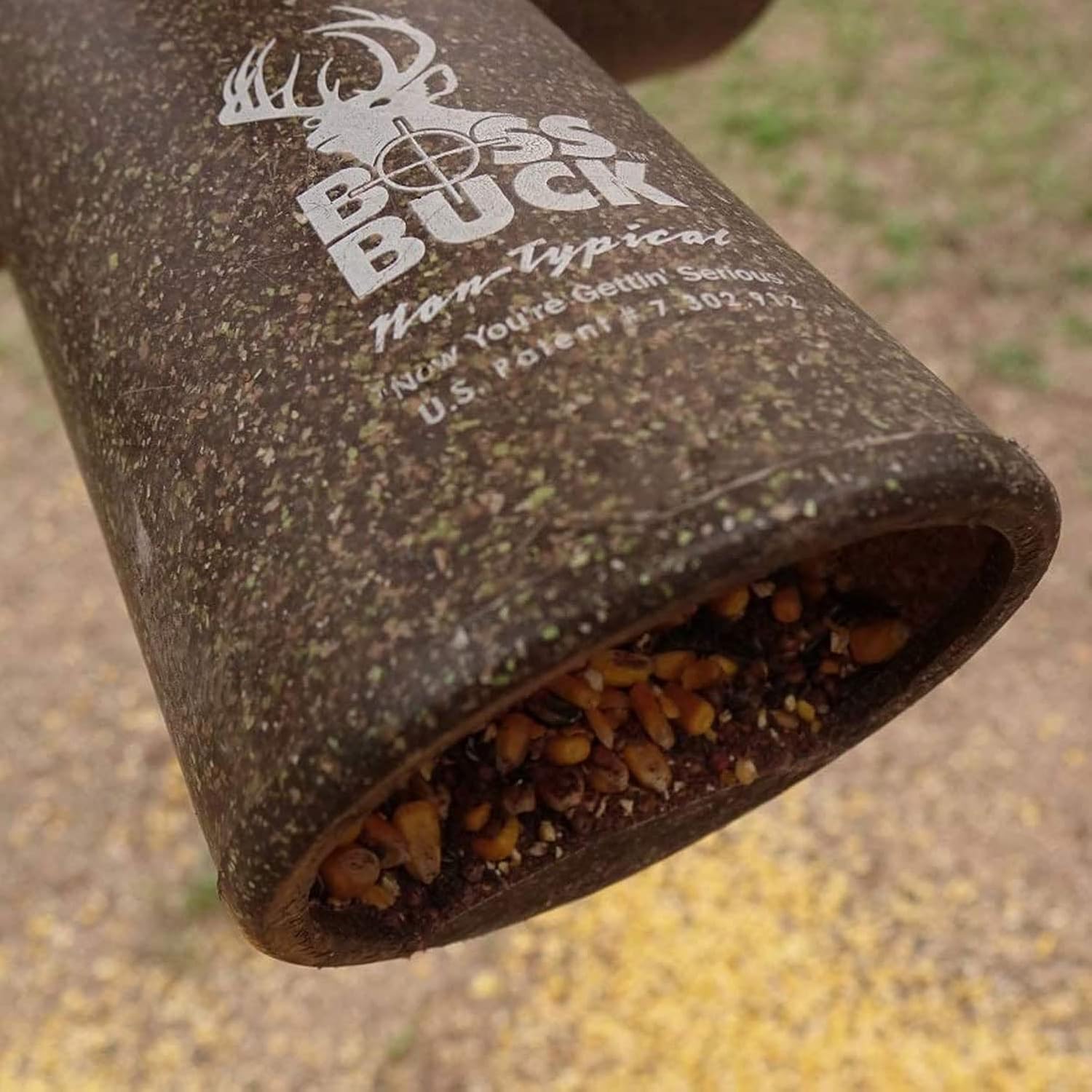 BOSS Buck Protein 4 Way Gravity Head | Hunting Durable Gravity Feed Delivery System with 4 Feeding Tubes for 4 Legged Game Feeder, Roto-Molded