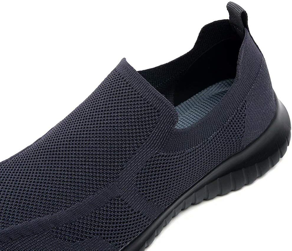 konhill Mens Slip-On Knit Walking Sneakers