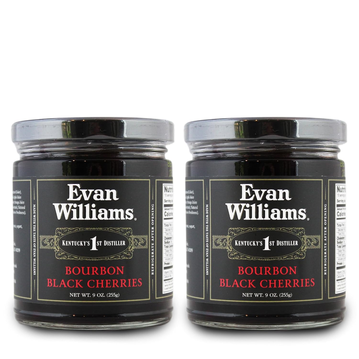 Evan Williams Bourbon Black Cherries (2 pack)