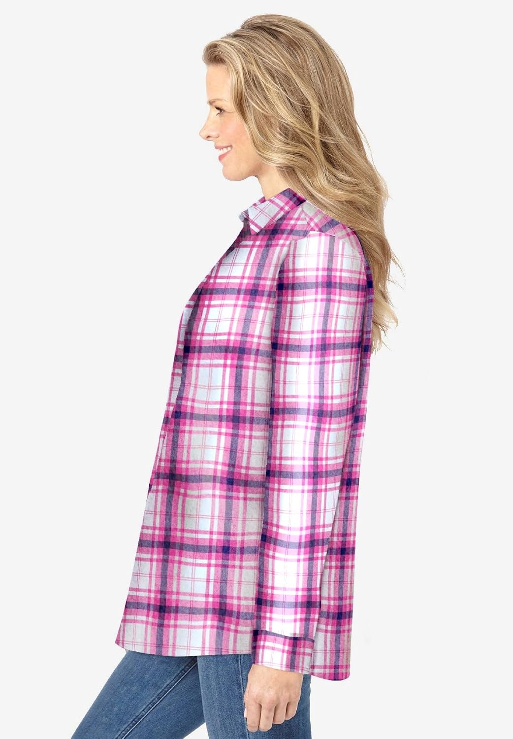 Woman Within Classic Flannel Shirt