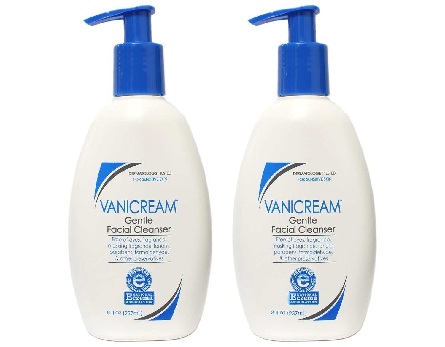 Vanicream Gentle Facial Cleanser for Sensitive Skin, 8 Oz (Pack of 3), Unscented, 24 Fl Oz