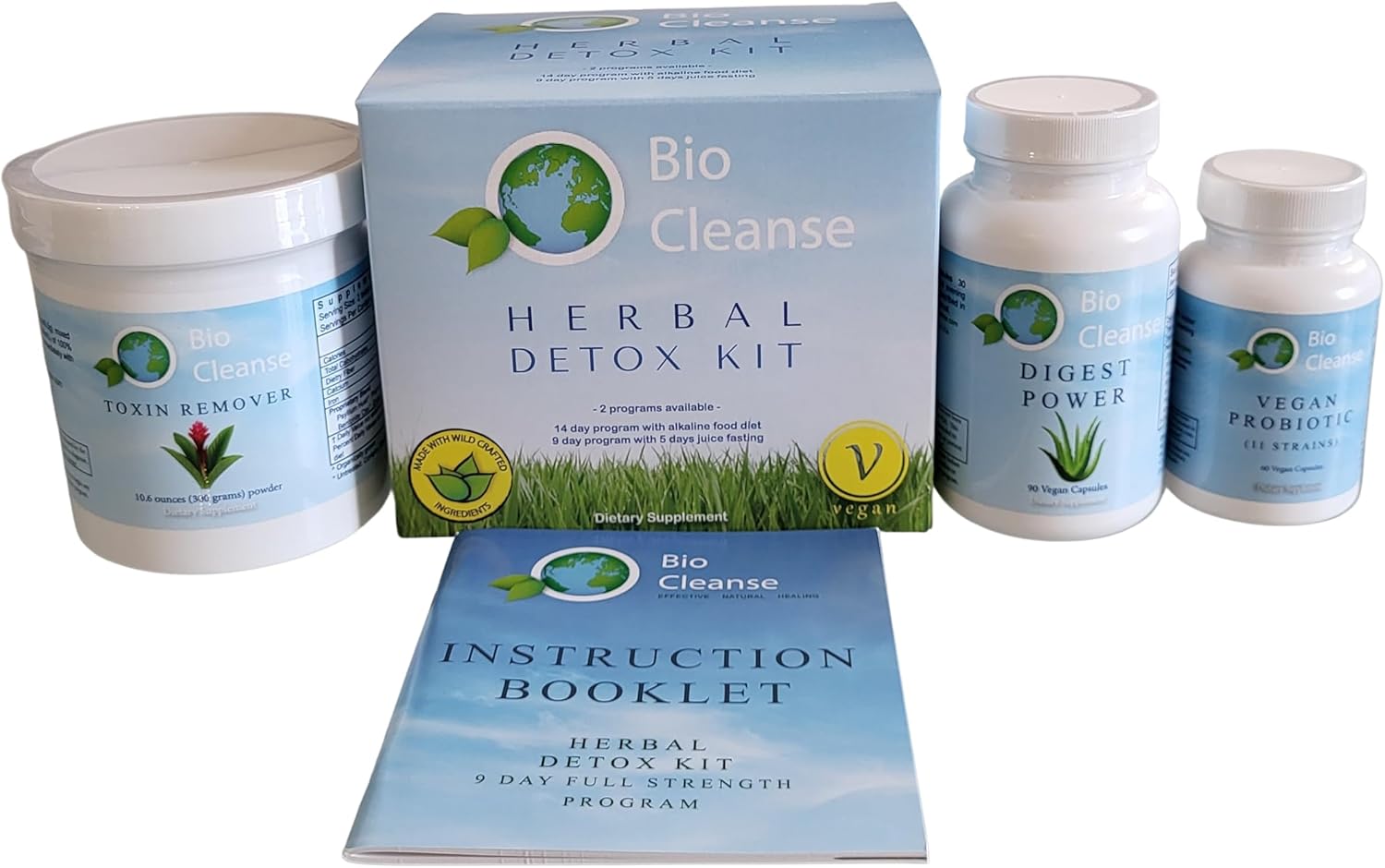 Detox Kit, Includes Probiotic Formula, Digest Power and Bentonite Psyllium, Colon Care, Healthy Elimination and Gut Health