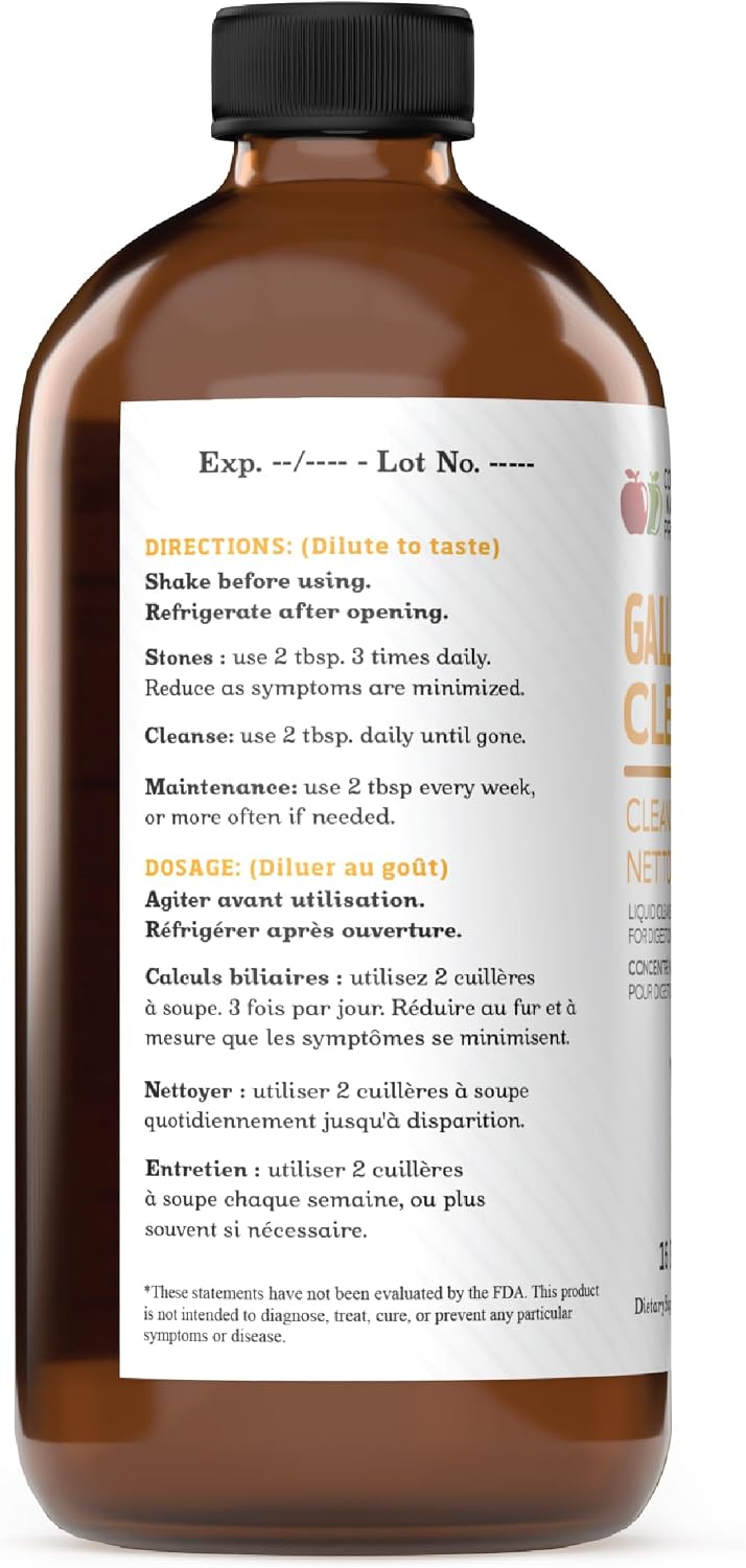 CNP | Gallbladder Stone Breaker Liquid 8oz - ACV Chanca Piedra Cleanse Aid | Organic gallbladder support liquid with apple cider vinegar, turmeric, lemon, hibiscus & chanca piedra for sludge cleanse aid