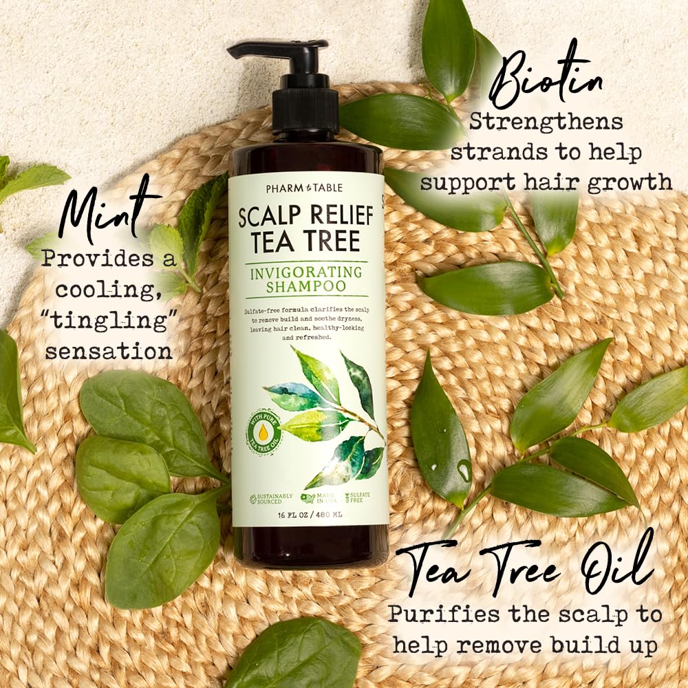 PHARM TO TABLE Scalp Relief Tea Tree Shampoo 960ml