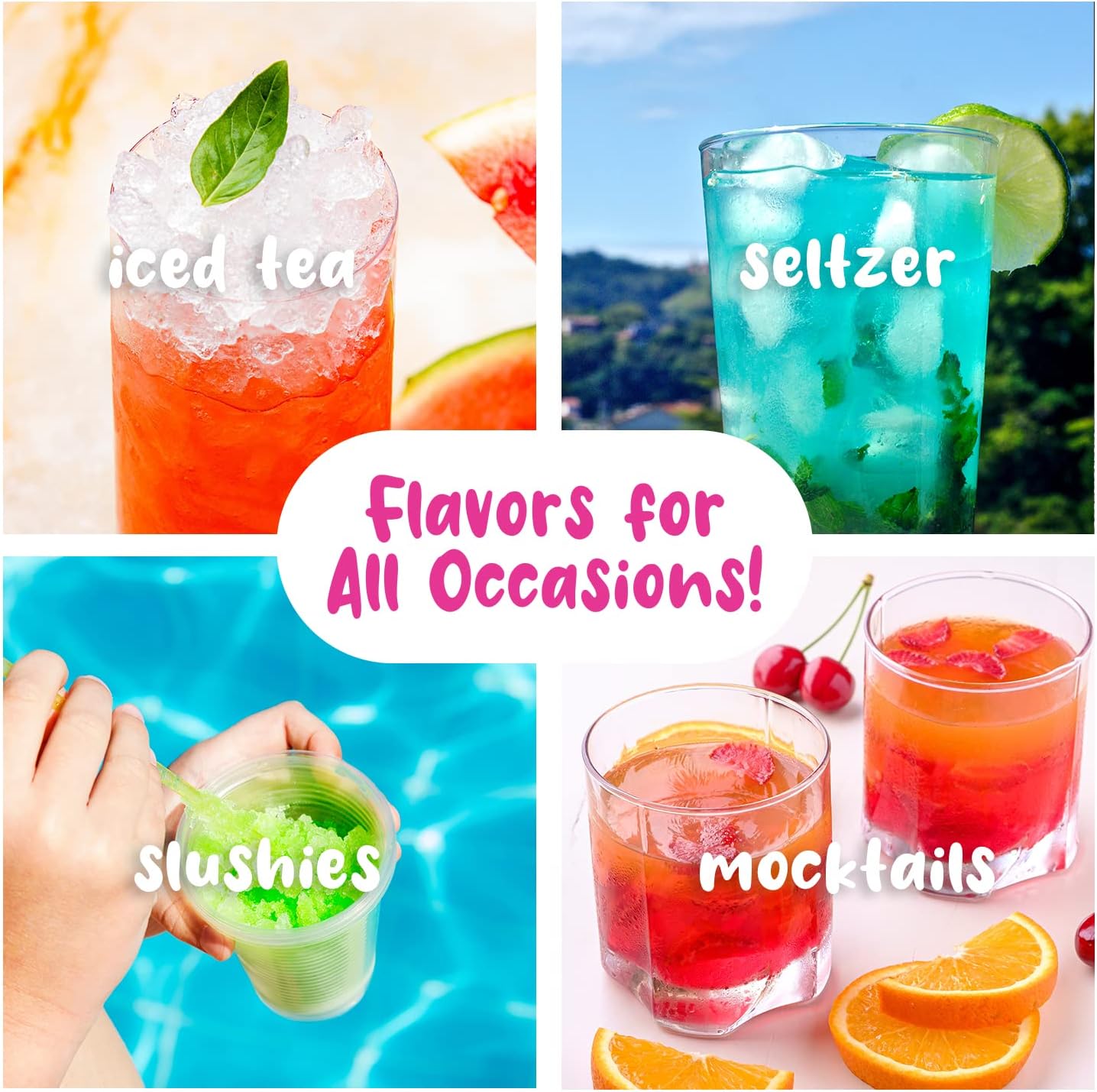 Hawaiian Shaved Ice Syrup Assortment, 3 - 16oz Bottles Of The Most Popular Flavors: Cherry, Grape, Blue Raspberry. Perfect For Shaved ice, Snow Cones