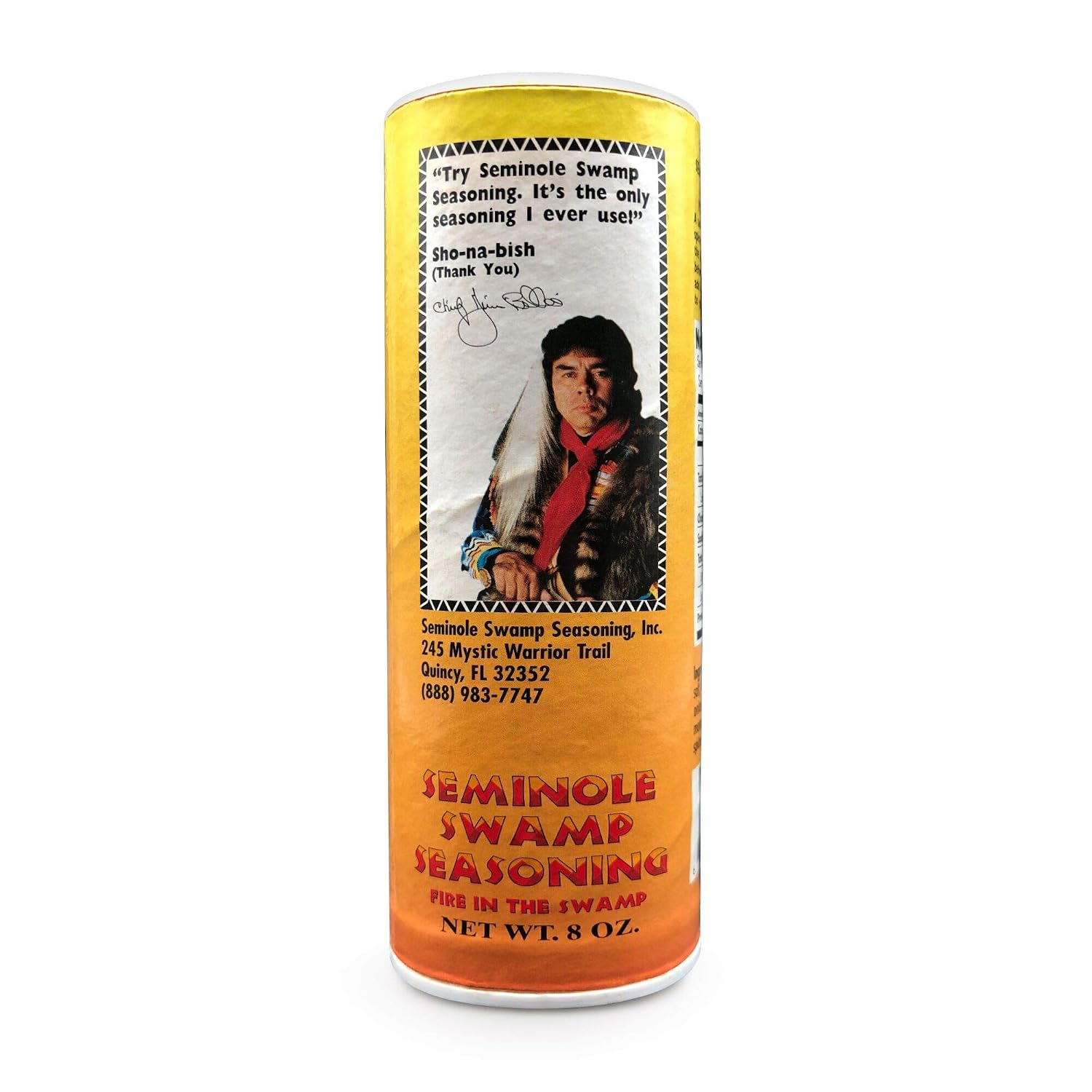Seminole Swamp Seasoning - Fire in the Swamp 8 0z Single Shaker