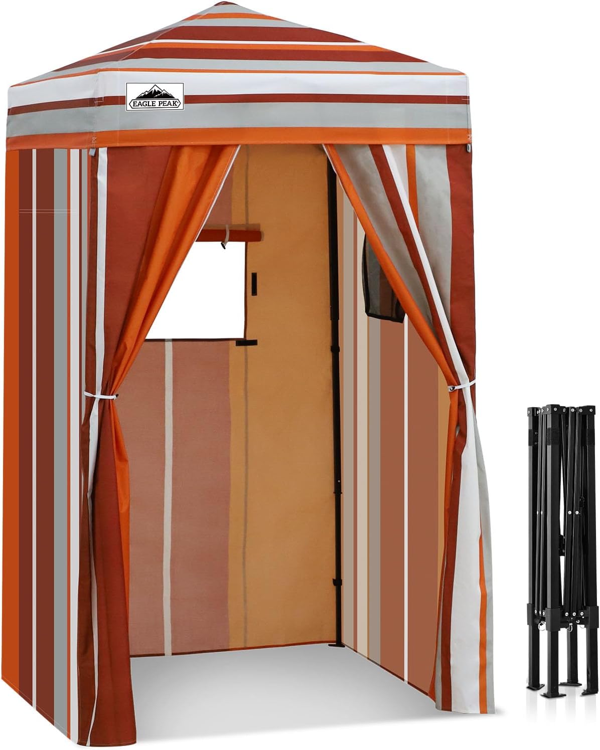 EAGLE PEAK 4x4 Pop Up Changing Tent, Outdoor Changing Room, Gray/White