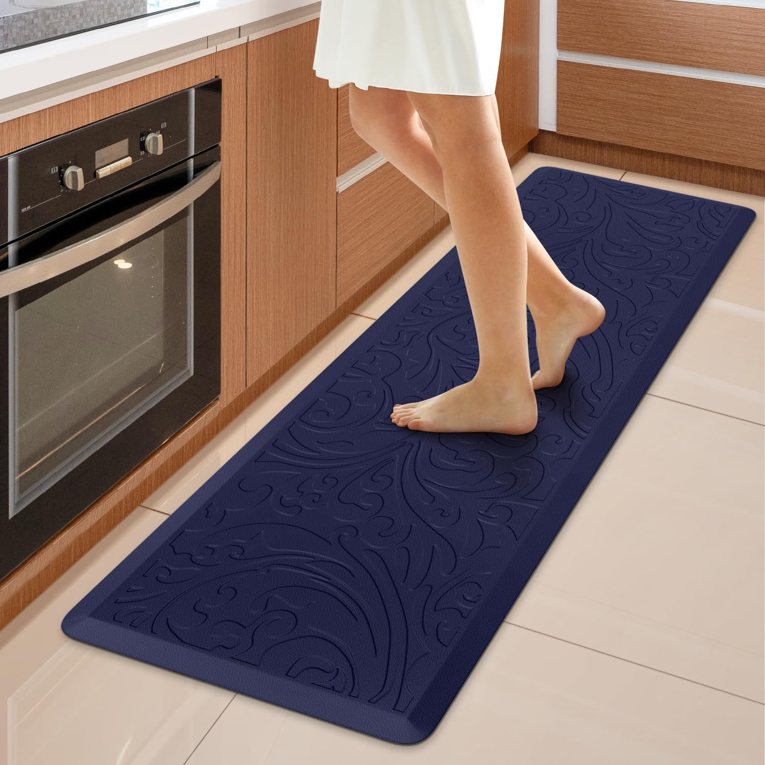 Kitchen Mat Cushioned Anti-Fatigue Comfort Standing Mat Rug for Home,Office