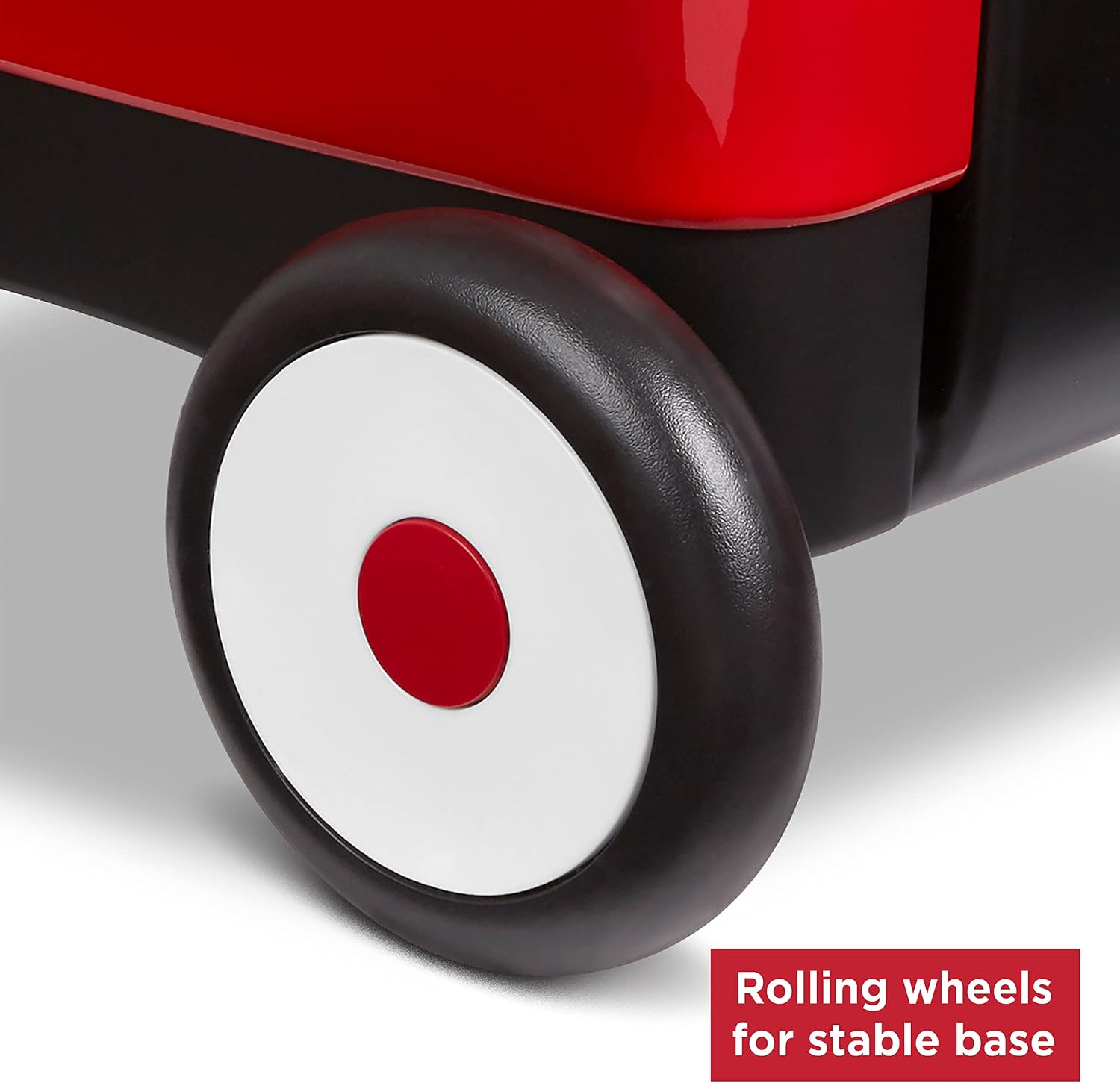 Radio Flyer Push & Pull Walker Wagon with Teddy Bear, Ages 1-4 Years, Red