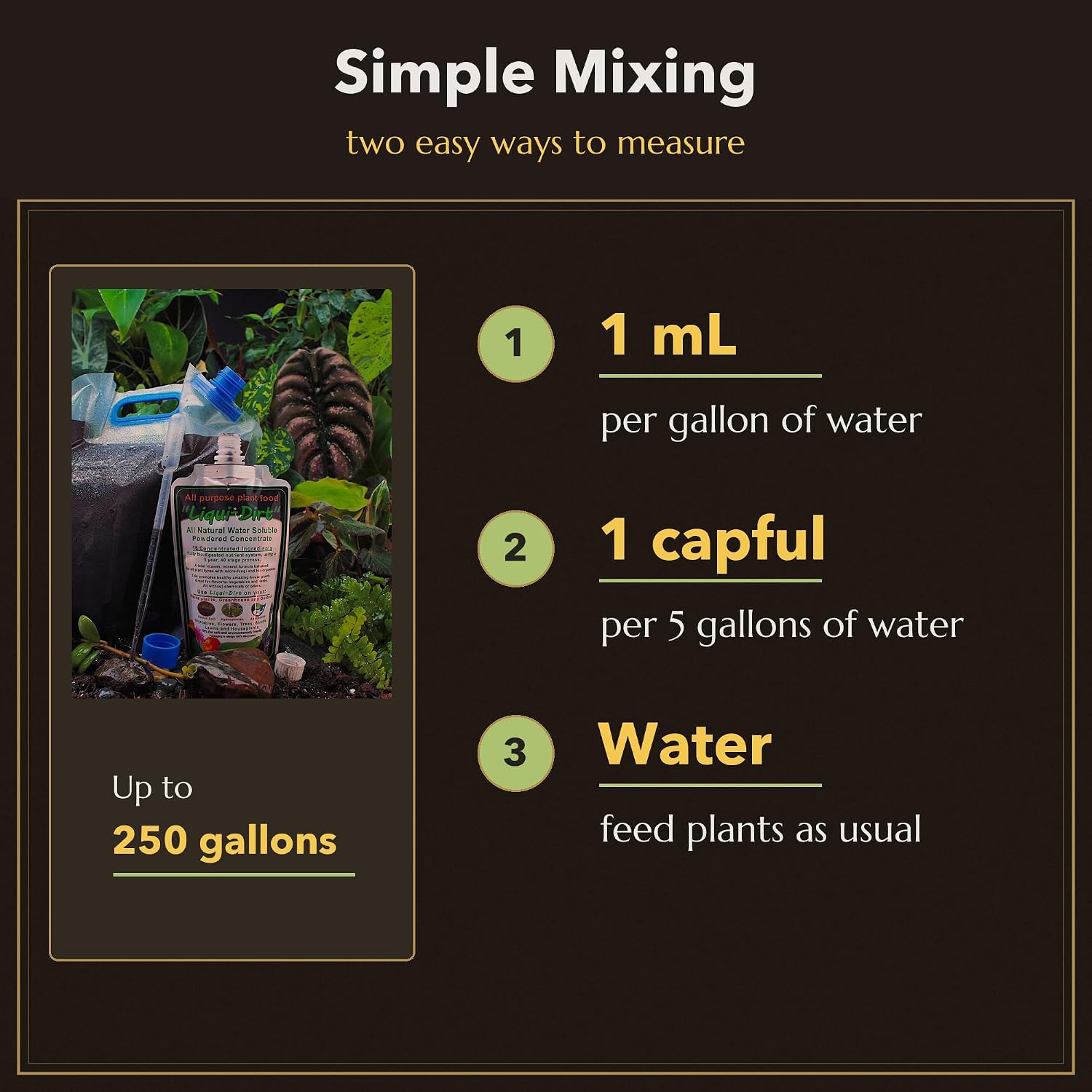 Soil Booster Plant Food Makes Up to 250 Gallons of Nutrient Mix