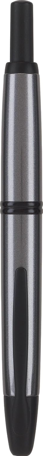 PILOT Vanishing Point Collection Refillable & Retractable Fountain Pen, Matte Black Barrel, Blue Ink, Fine Nib (60580)