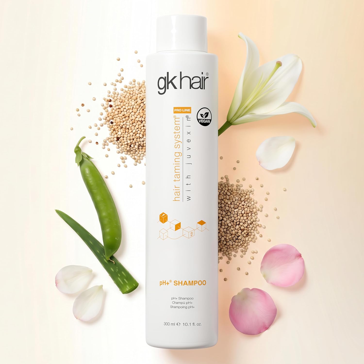 GK HAIR Anti-Dandruff Shampoo Leaving Your Scalp Refreshed and Hair Soft, Smooth – Sulfate-Free Shampoo for Dry Damaged Hair for Men and Women 8.5 Fl Oz