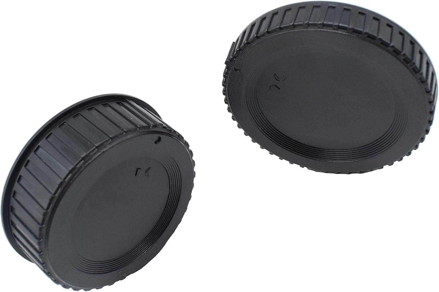 ULBTERF Front Body Cap and Rear Lens Cap Cover for Nikon F Mount Camera