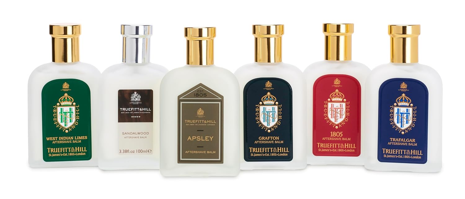 Truefitt & Hill Luxury Aftershave Balm - Apsley - Premium Soothing Moisturizer with Aloe Vera Extract - Ideal for Sensitive Skin, Razor Burn Relief