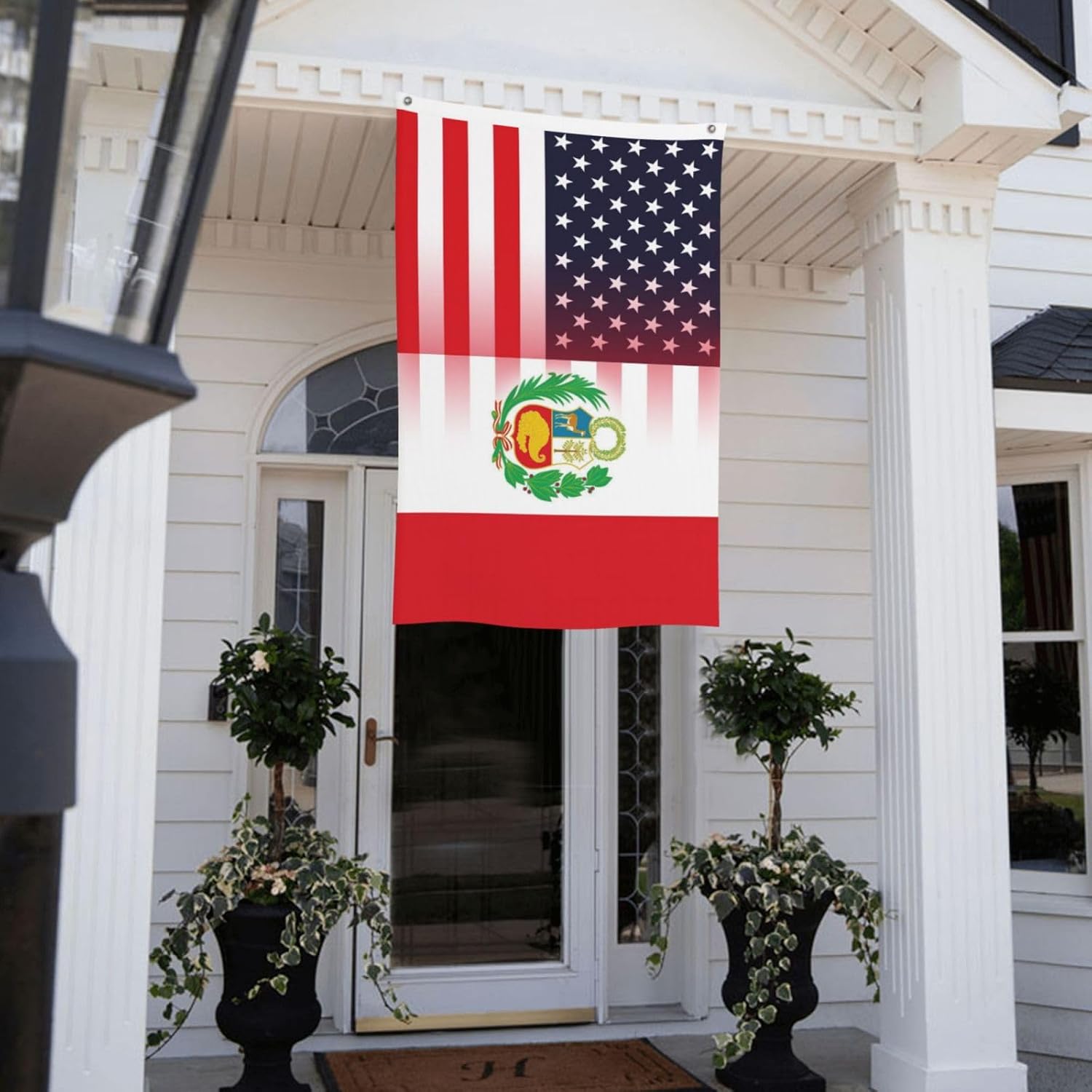 Nicaragua Nicaraguan And American Flag America USA 3x5 Ft Indoor Outdoor Decor Banner National Flags for Garden Yard Car Outside Decoration