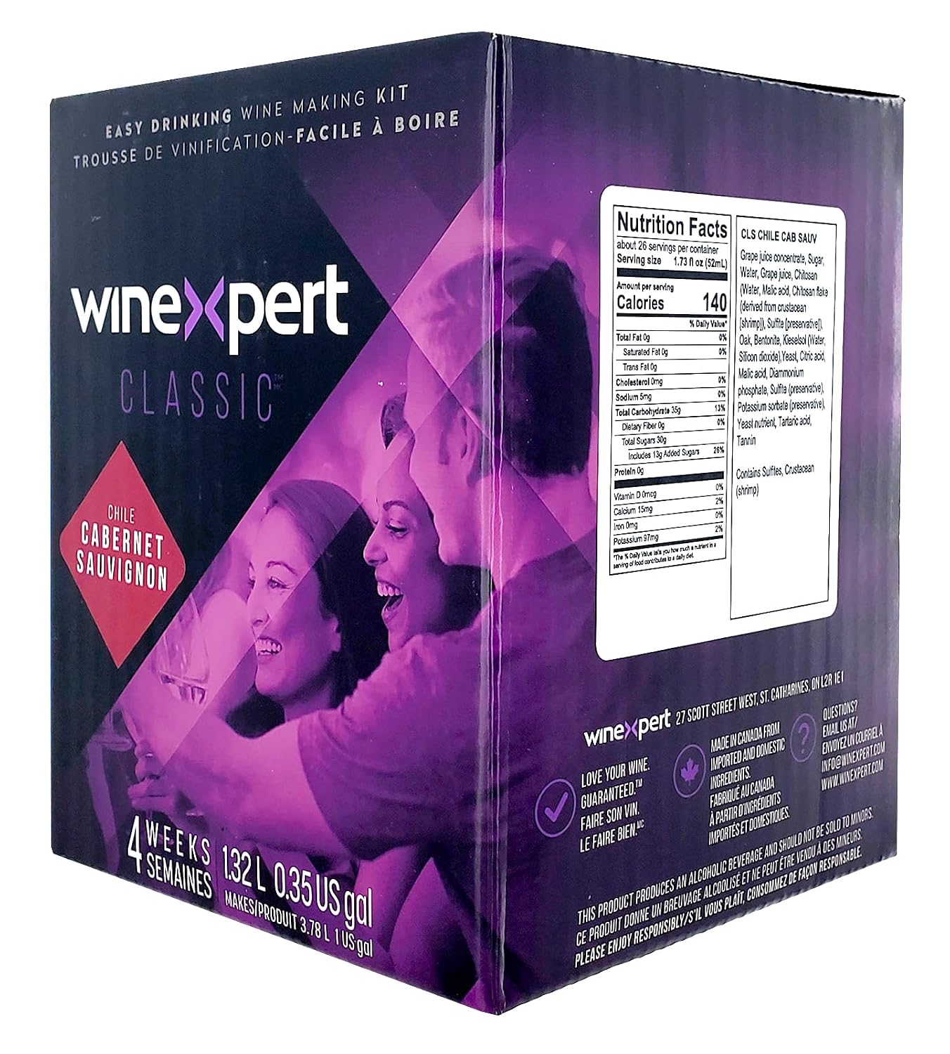 Classic 1.32L - Chile Cabernet Sauvignon Ingredient Kit