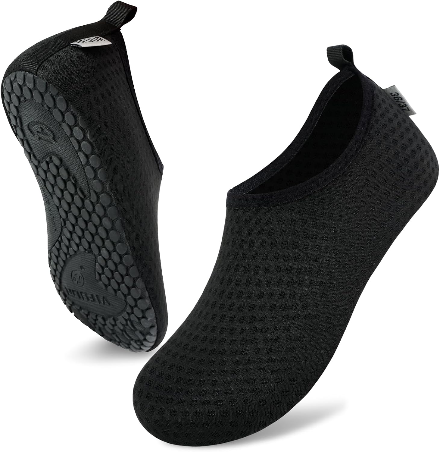 VIFUUR Water Shoes for Men Women Barefoot Quick Dry Aqua Socks Slip On | Lightweight, Breathable Upper, Flexible Sole, Drainage Design, Easy Slip-On Fit for Water Activities