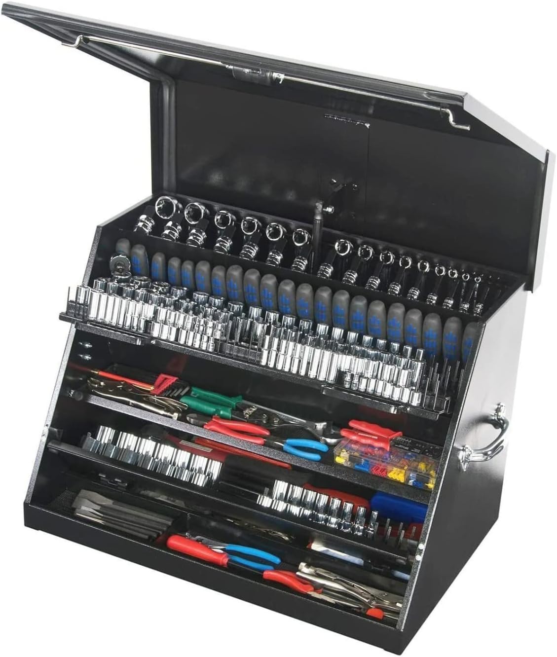 Montezuma ME300B 30-Inch Portable TRIANGLE Toolbox, Black