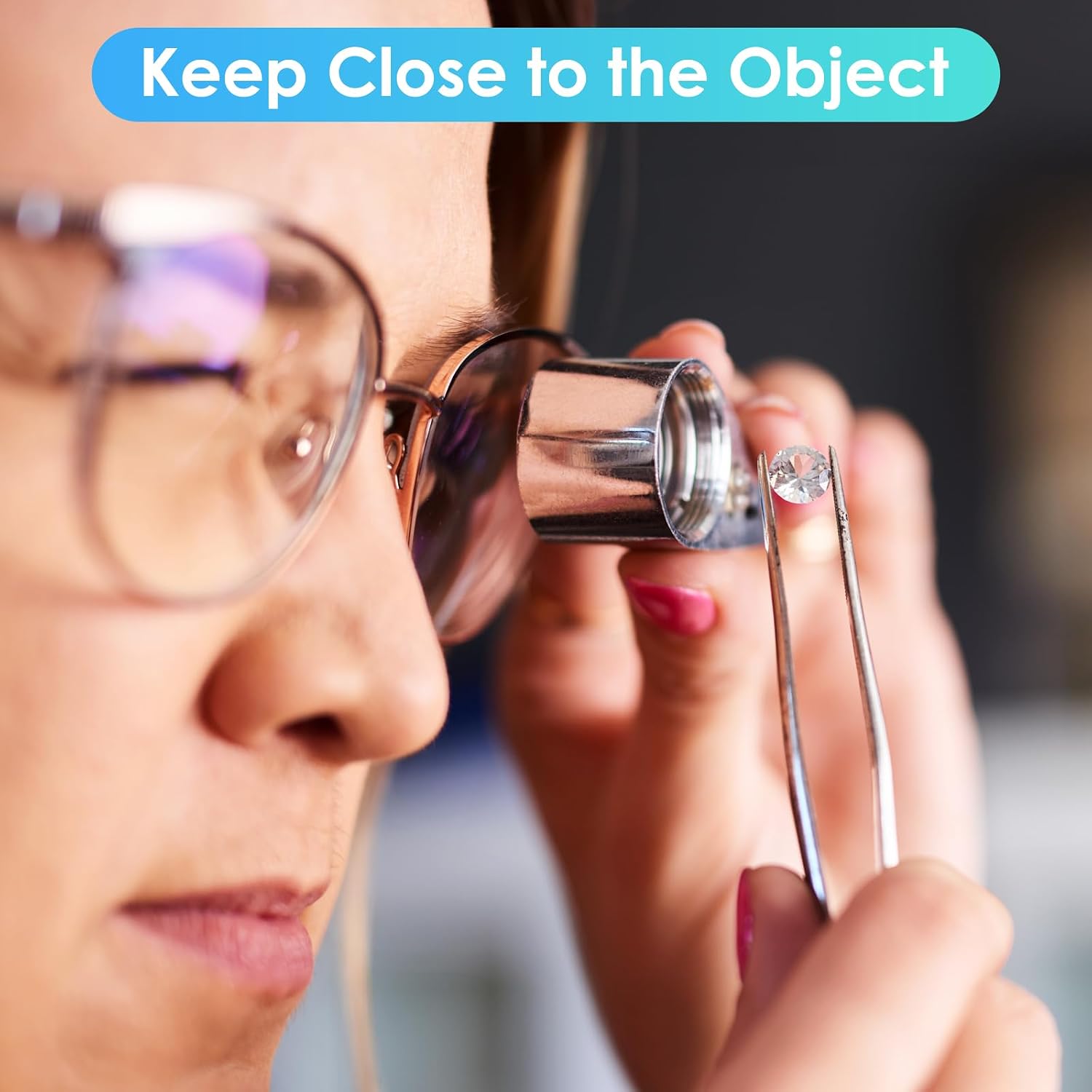 Leffis 40X Jewelers Loupe Magnifier LED/UV Illuminated Magnifying Glasses