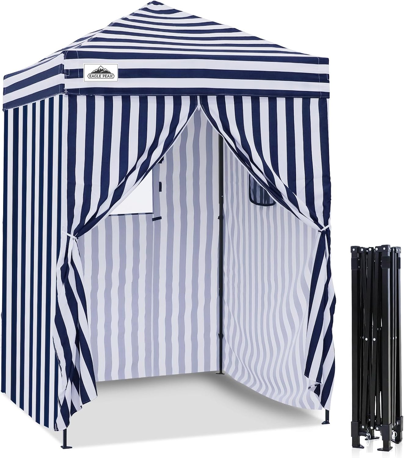 EAGLE PEAK 4x4 Pop Up Changing Tent, Outdoor Changing Room, Gray/White