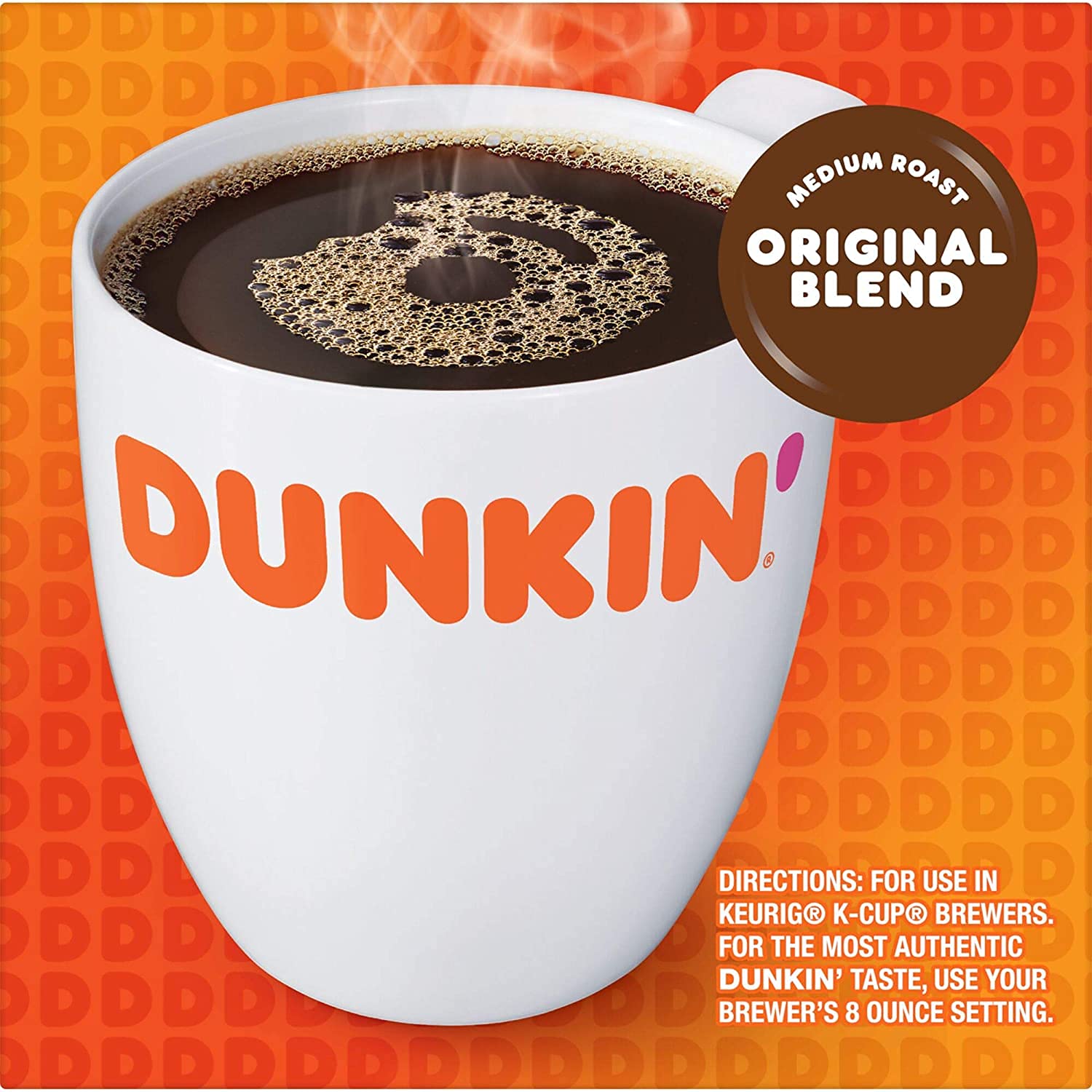 Dunkin’ Original Blend Medium Roast Coffee, Keurig K-Cup Pods, 10 Count Box