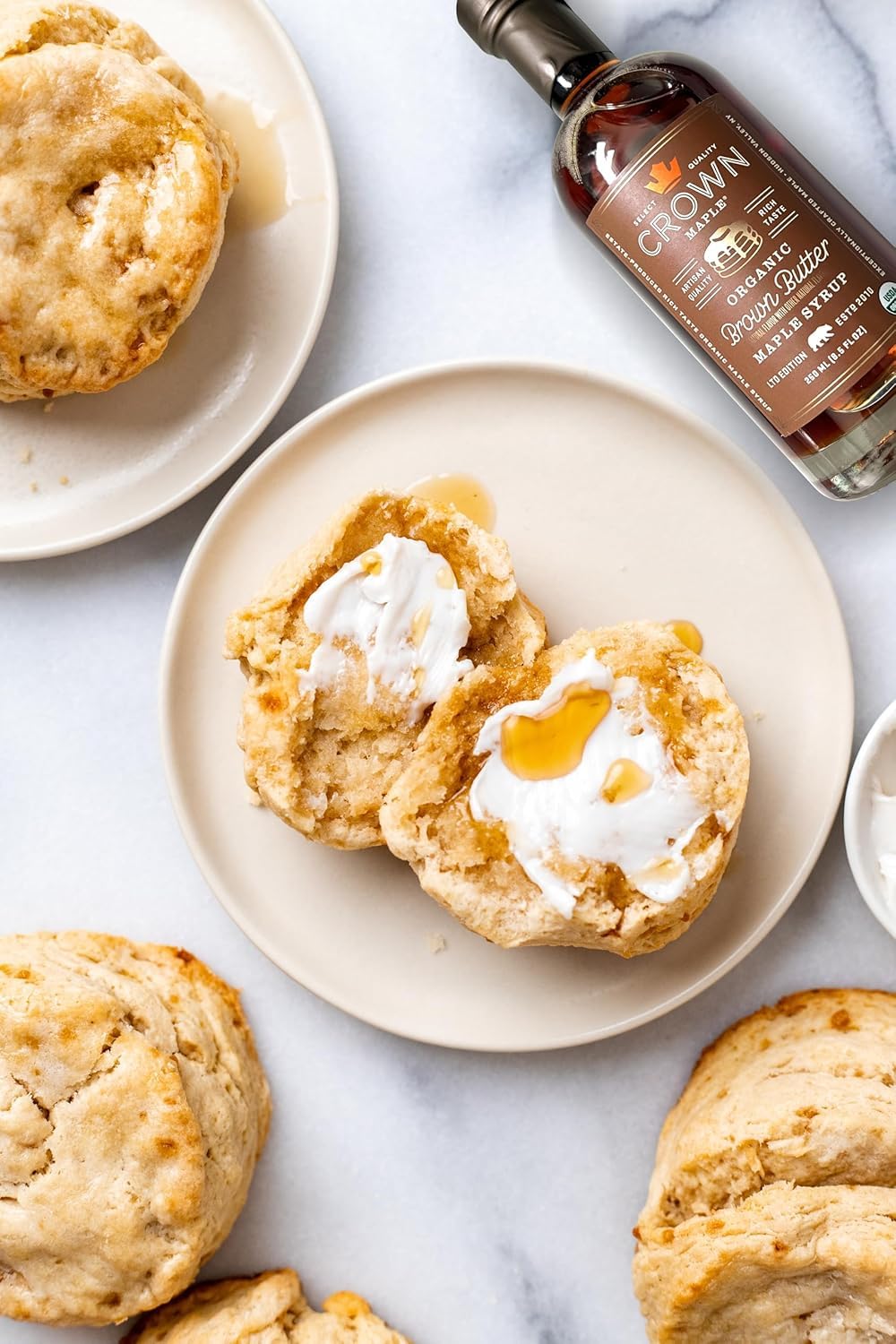 Crown Maple Organic Madagascar Vanilla Maple Syrup, Real Vanilla Bean, Pancakes, Baking, Cocktails & Brunch, 12.7 Fl Oz
