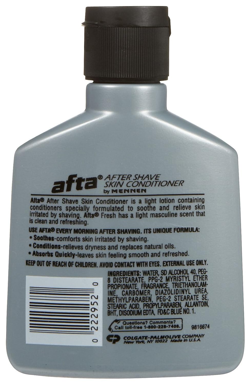 Mennen Afta After Shave Skin Conditioner, Fresh, 3 Fl Oz