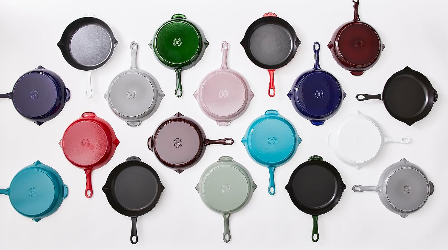 Staub Cast Iron 10-inch Fry Pan - Grenadine, Made in France