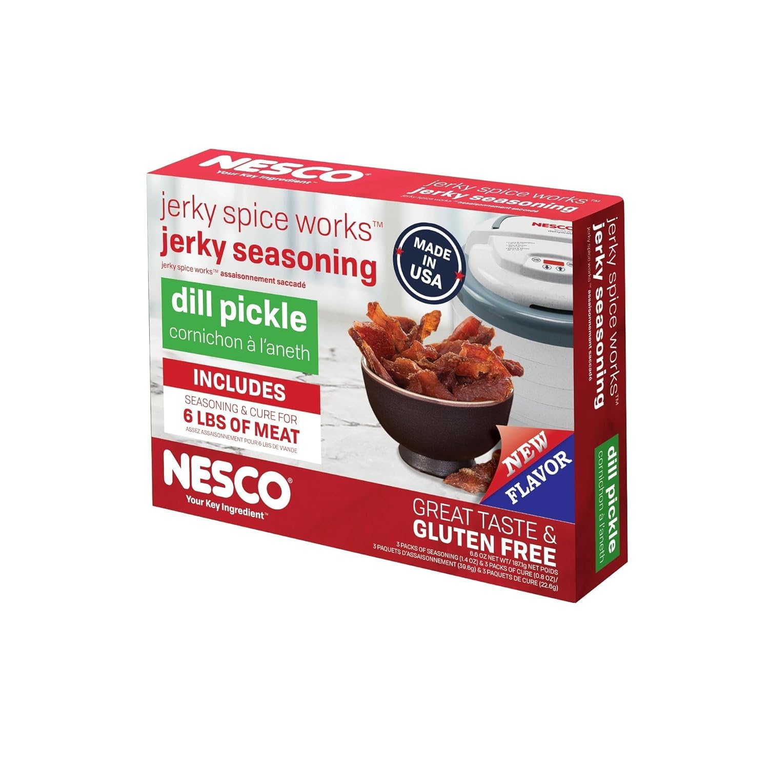 Nesco Bjdp-6, Dill Pickle Jerky Seasoning, 3Count
