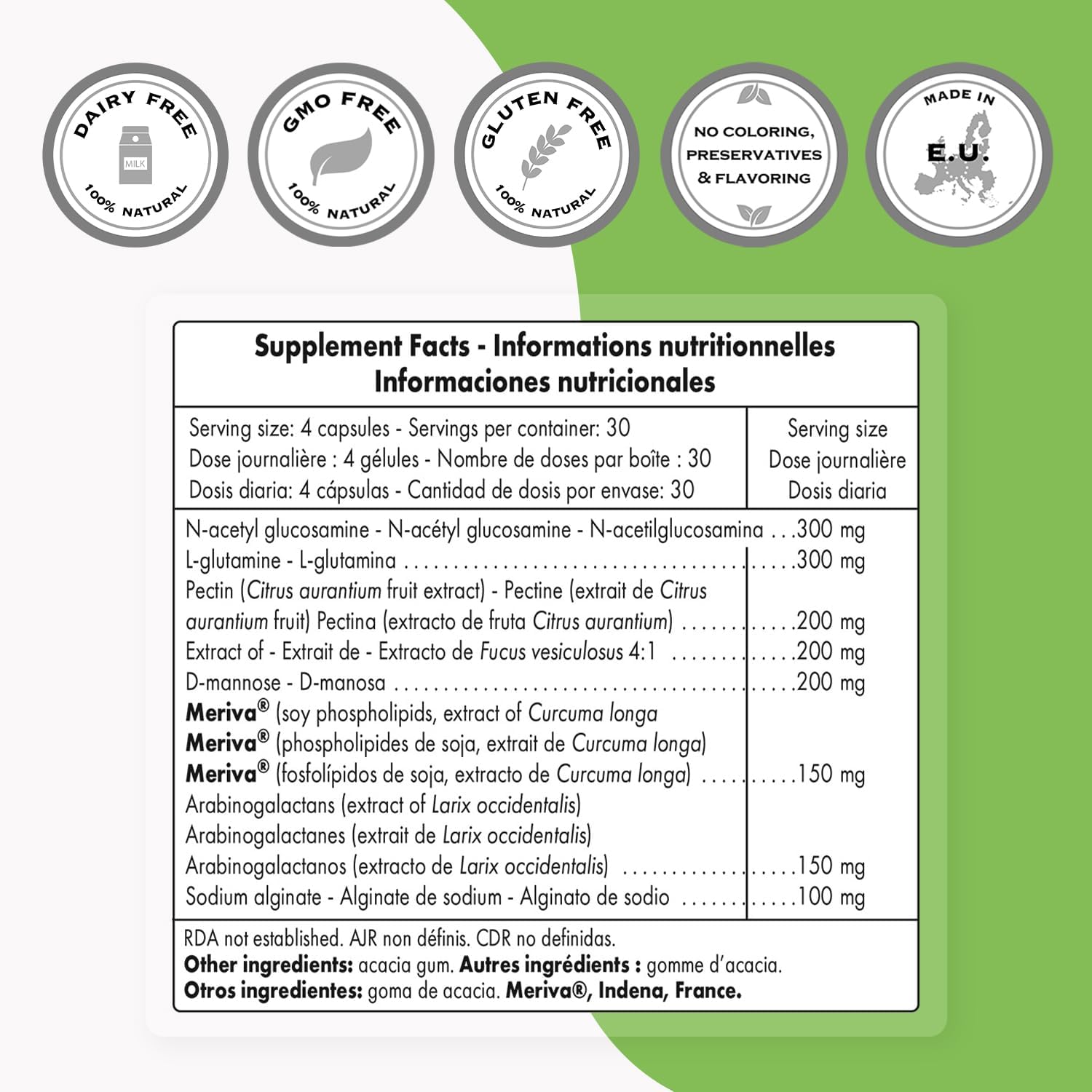Supersmart - Lectin Flush - Lectin Blocker Shield Supplement - Digestive Support & Detox - Intolerances & Food Allergies - Intestinal Health