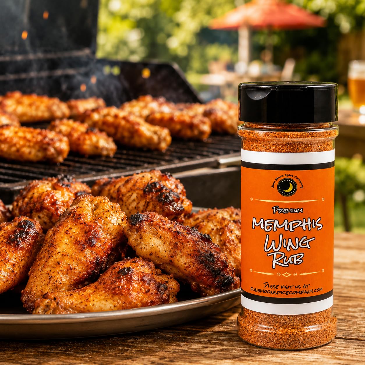 Memphis Chicken Wing Seasoning | Southern Dry Rub | Large Shaker