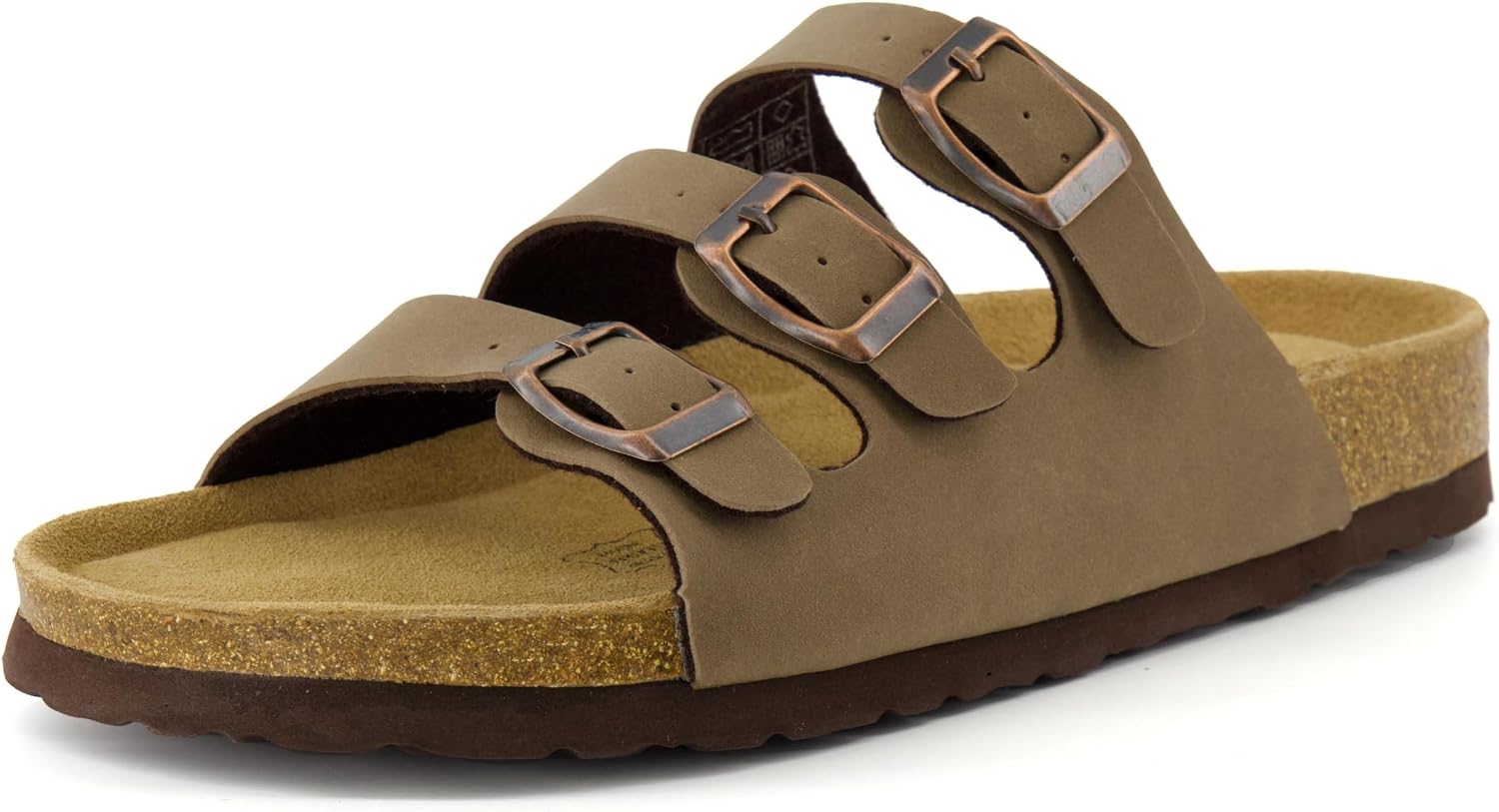CUSHIONAIRE Women's Lela Cork footbed Sandal with +Comfort