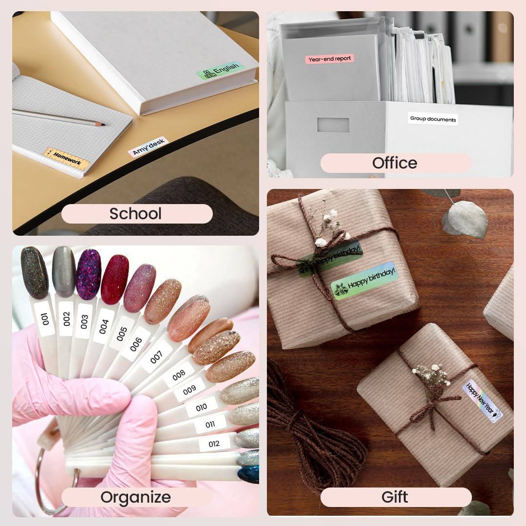 Phomemo Label Maker, D30 Bluetooth Mini Label Maker Machine with Tape
