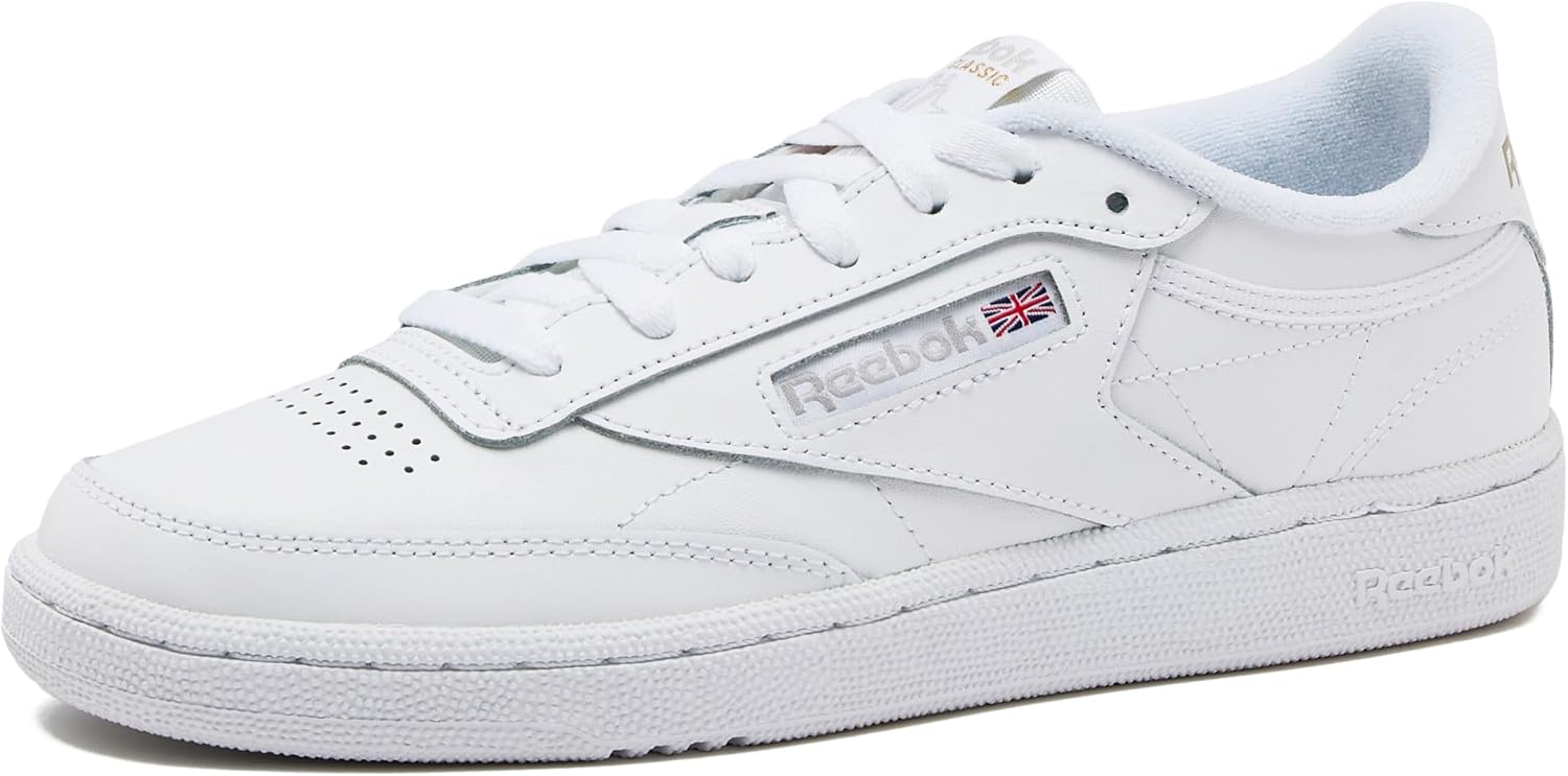 Reebok Club C 85 Mens Tennis Shoes, Casual Fashion White Sneakers for Men