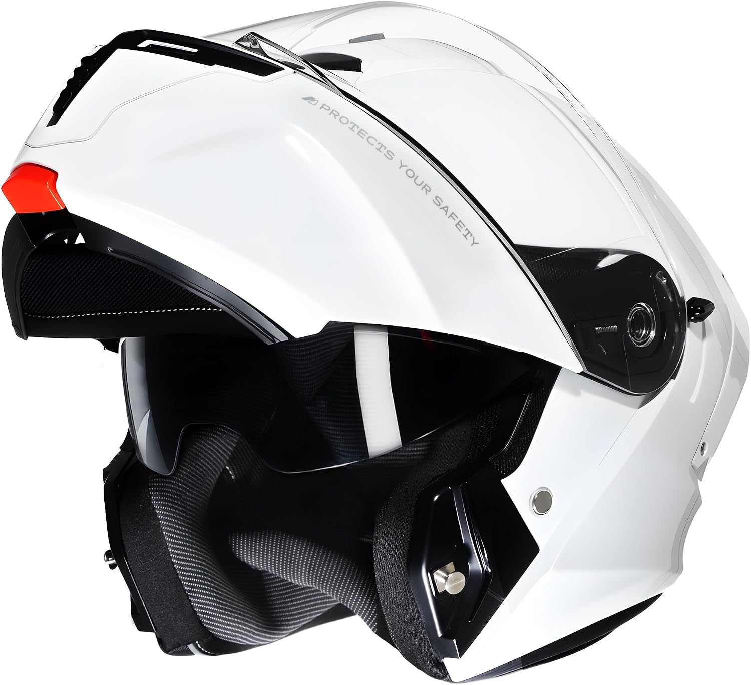 CYRIL Modular Motorcycle Helmet DOT Approved, Flip Up Full Face for Adults | Intercom ready, glasses friendly design with dual visors, extra smoke shield and carrying bag for street riding